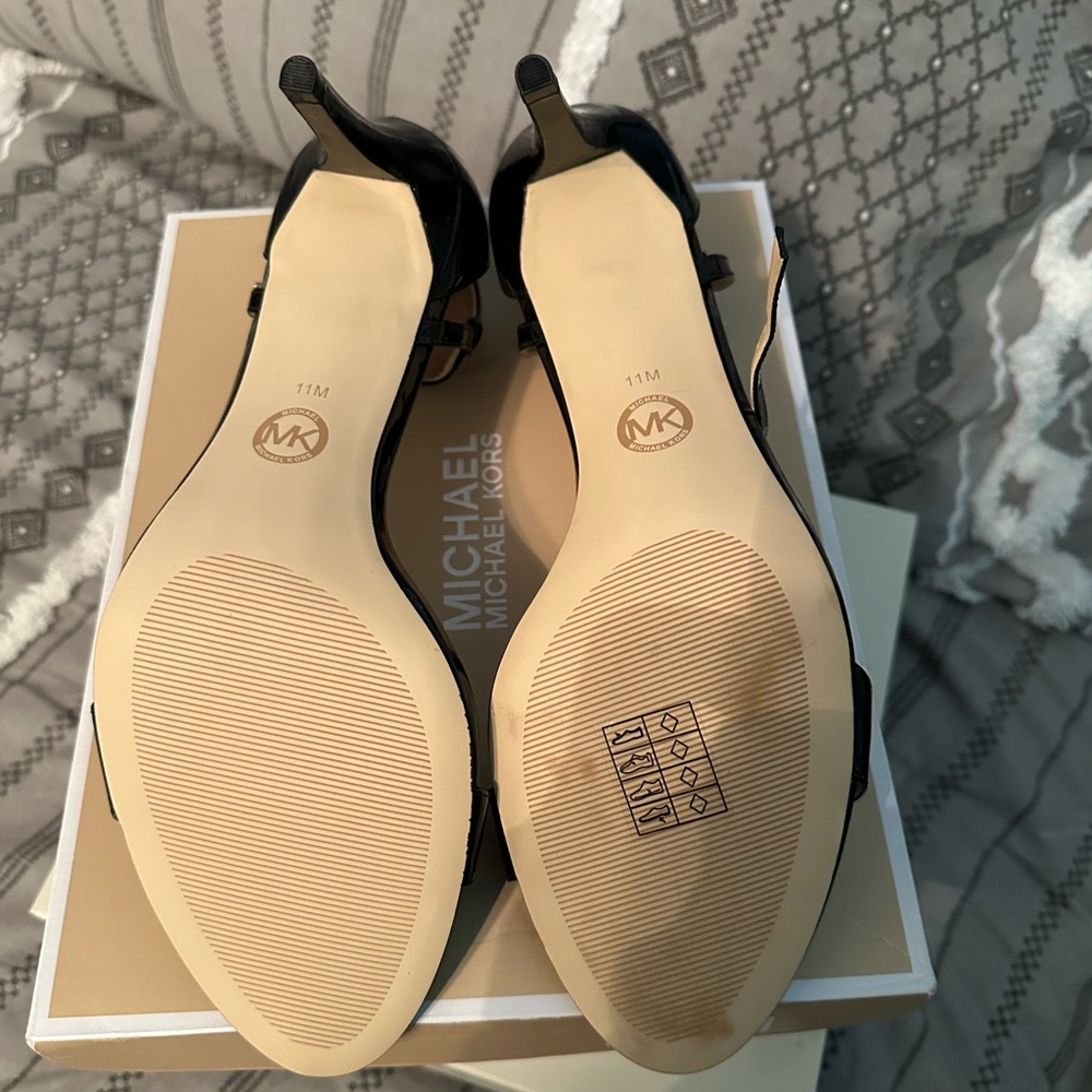 Michael Kors Black Patent Heels - Picture 5 of 12